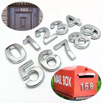 3D цифры, номер адреса, дверные буквы 3,5 см для дверей, семейная уличная квартира, домашний отель, цифровая пластина, аксессуары 4