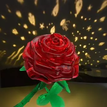 3D Crystal Building Block Puzzle DIY Puzzle Creative Decoration 7.09x5.31x1.57 inches (18x13.5x4cm)