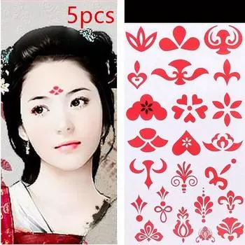 3D Crystal Face Sticker Music Festival Trendy Sticker Masquerade Face Decoration Temporary Tattoo Sticker