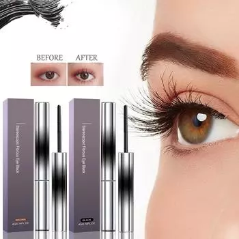 3D Curly Eye Black Водостойкий, не оставляющий пятен, стойкий макияж для глаз Eyes Enlarged Eye Black 8g One Size чёрный