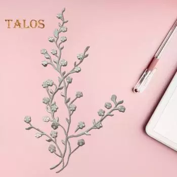 3D Цветочная аппликация Цветок сливы Вышивка свитер платье блузка Декор DIY Шитье нашивка одежда аксессуары свадебная одежда украшения вино красного