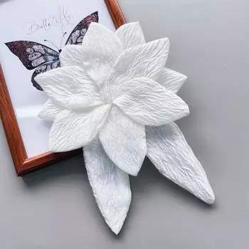 3D цветочная аппликация со стразами, платье-свитер, блузка, декор, сделай сам, вышивка, аксессуары для одежды, украшение для одежды для свадебной вечеринки белый