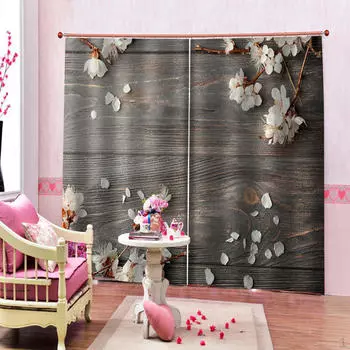 3D Цветочная Печать Шторы Панели Драпировка Home Living Рим Декор 55 x39