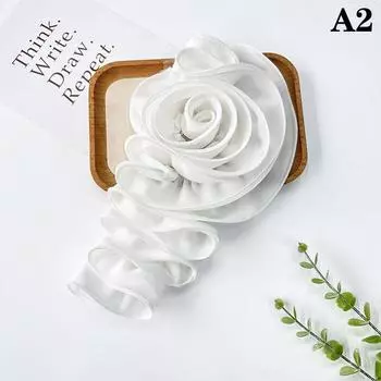 3D цветочное украшение ручной работы цветочная нашивка сделай сам нагрудная цветочная аппликация для свадебного платья аксессуары A2