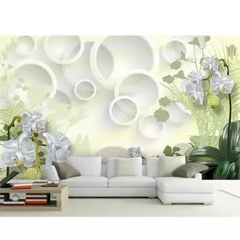 3d цветочные обои с цветочным рисунком, простая фреска, современная гостиная, спальня, настенная роспись, домашний декор 200 cm(W) x 140 cm(H)