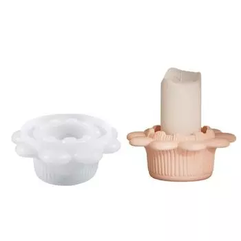 3D цветок подсвечник форма ручной работы силиконовые бетонные гипсовые формы цветочный горшок контейнер для хранения смолы формы домашний декор