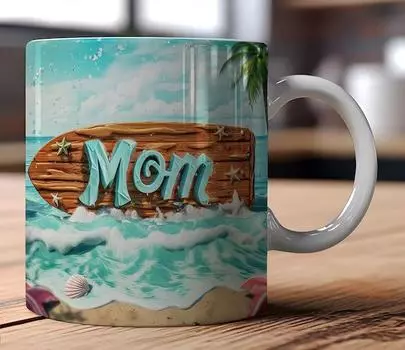 3D День матери Мама Керамическая кофейная кружка Мама Кофе Чайная чашка Мими День матери 301-400ml