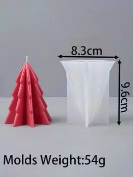 3D Дерево Силиконовая форма для свечей DIY Ручная работа Рождественская елка Подарки Изготовление Ароматного Мыла Смола Бетонная форма Товары для Домашнего Декора
