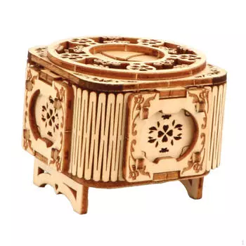 3D деревянная головоломка-шкатулка музыкальная бижутерия музыкальный набор сувенирное хранилище сокровище