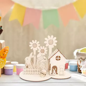 3D деревянная головоломка в сборе, деревянные детские игрушки, наборы моделей, пасхальные яйца, кролик для школы на день рождения style A