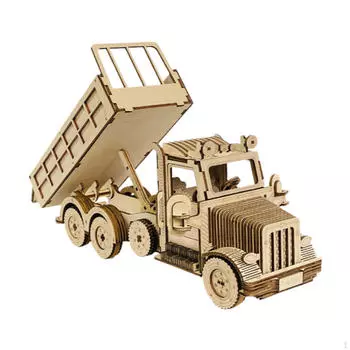 3D деревянные пазлы обучающая игрушечная модель автомобиля интерактивная игра DIY Building Vehicle Kit головоломка