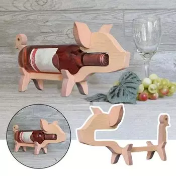 3D держатель для бутылок вина в виде животного, полка для вина для собак, креативный держатель для вина, подставка для кухни Black-Dog
