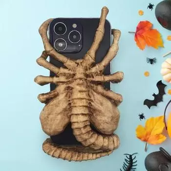 3D держатель для телефона Facehugger, готическая регулируемая подставка для мобильного телефона, универсальное крепление для мобильного телефона на столе