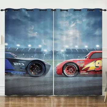 3D дешевые современные роскошные спортивные автомобили крутые тонкие затеняющие оконные занавески для гостиной спальни кухни украшения для дома крючком 100W130H(CM)40x51in&Rod Pocket