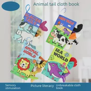 3D детская тканевая книга со звуком: Игрушка для раннего развития младенцев и малышей