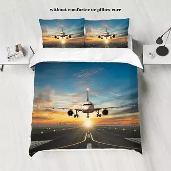 3D Digital Fighter Bedding Three-Piece Home Textile Four-Piece Set 135x200cm