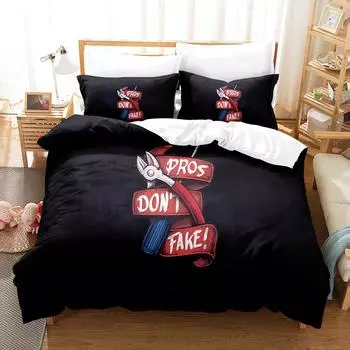 3D digital printing bedding four-piece set three-piece set Counter-Strike bed sheet sheet 135x200 two-piece set