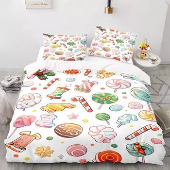 3D Digital Printing Three-Piece Bedding Four-Piece Set -17 GER-90*190