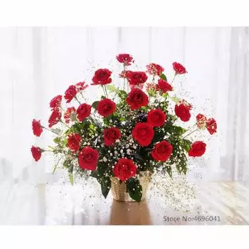 3d Diy Алмазная картина Набор для вышивки крестом Алмазная вышивка Домашний декор Цветочный пейзаж 20X30CM