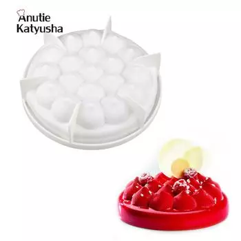 3D DIY белая силиконовая форма для торта, круглая форма холма, силиконовая форма для шоколадного хлеба, десертов, мусса, формы для выпечки тортов, инструменты для выпечки