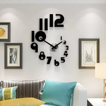 3D DIY настенные часы искусство акриловые тихий подарок уникальные элегантные наклейки для украшения отеля