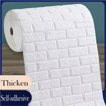 3D DIY самоклеящиеся наклейки на стену из искусственного кирпича водонепроницаемые обои детская комната спальня кухня украшение дома 70CMX1M
