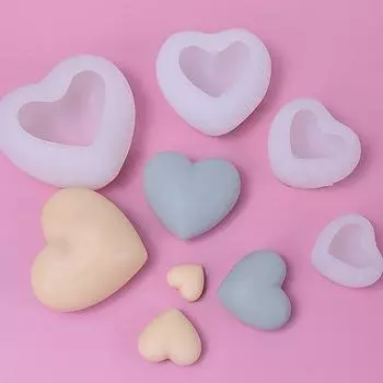 3D DIY Сердце Эпоксидная Форма Подвеска На Руку Сумка Цепь Любовь Силиконовая Форма Украшения Ремесла УФ-смолы Ювелирные Изделия Инструменты Для Изготовления Формы Форма