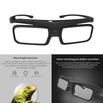 3D DLP Link Shutter Eyeglasses Легкие очки с зарядкой от USB для всех DLP Projector Home Cinema Projector