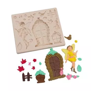 3D для бабочки феи силиконовая резина гибкая пищевая безопасная форма глина смола керамика конфеты помадка конфеты шоколад мыло M светло-серый