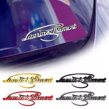 3D для Laurin & Klement Octavia Superb Rapid Kodiaq Karoq Fabia Kamiq эмблема металлический боковой значок автомобиля декоративная наклейка