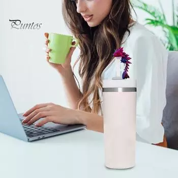 3D Dragon Straw Cover Пылезащитный протектор для стакана 30/40 унций Многоразовый держатель для стакана Новинка Аксессуары для стакана фиолетовый