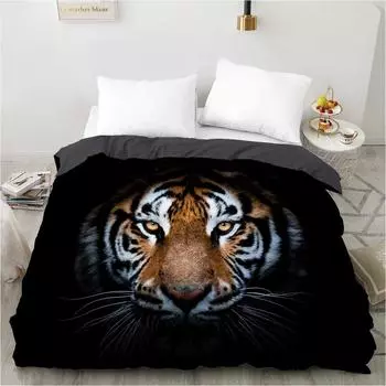 3D Duvet cover QuiltBlanketComfortable Case Luxury Bedding 135 140x200 150x200 220x240 200x220 for Home animal tiger 70x133cm 2pcs
