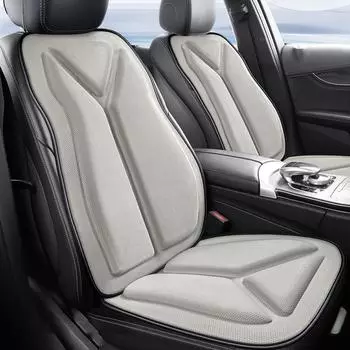 3D дышащий чехол для автомобильного сиденья, летняя подушка для автомобильного сиденья, выпуклый дизайн для рассеивания тепла, устойчивый к поту, универсальный коврик для автомобильного кресла чёрный