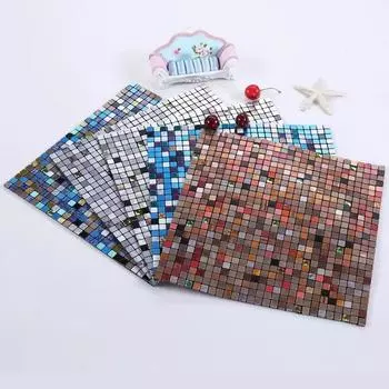 3D европейская гладкая металлическая мозаика настенная наклейка самоклеящаяся плитка кухня ванная комната бар гостиная ТВ фон настенный декор палка 30x30cm