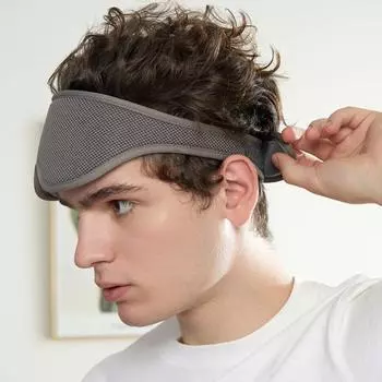 3D Eye Cover для глубокого сна Удобная регулируемая маска для глаз для женщин и мужчин светло-серый