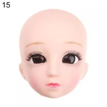 3D Eyes Long Hairstyles 1/6 BJD Ancient Doll Accessories DIY Head Wear 30 Dolls Joint Doll Head 15