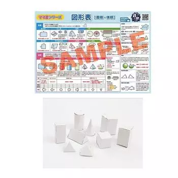 3D фигурка поделки из бумаги поделки 3D модель математические поделки фигурки список размер для учебного набора [бумага + [площадь объем] (Стол формата А4)