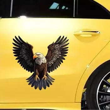 3D Flying Eagle HD Picture Автомобильные наклейки для авто двери, окна, кузова, виниловые наклейки, американские элементы, расправьте крылья и парите 20.86x20CM