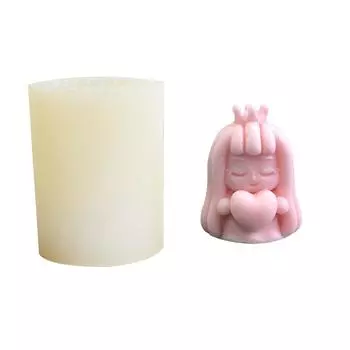 3D форма для свечей для девочек, ручная работа, милая девушка с любовью, силиконовая форма для изготовления мыла, сделай сам, ароматерапия, пластыри, украшения