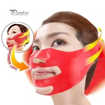3D формирователь для лица V-образный подтяжка щек, маска для похудения, пояс, формирующий стройнее красный