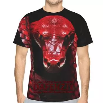 3D футболка для мужчин и женщин с принтом змеи, модная футболка с коротким рукавом и изображением животных S синий