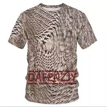 3D футболка для мужчин, модные топы с короткими рукавами в стиле хип-хоп и круглым вырезом, абстрактные мужские футболки в стиле Харадзюку, футболки, мужская одежда XS дубильная кора
