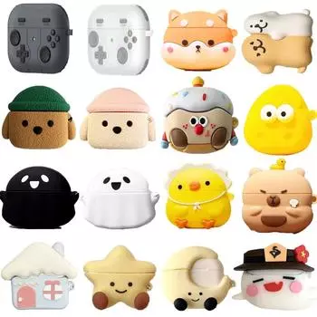 3D Gamepad Милый мультяшный чехол для наушников Airpods 4 2024 Ударопрочный чехол для наушников с полным покрытием Чехол для зарядки наушников для Airpods4 airpods 4 2024
