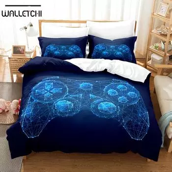 3D Gane Controller Постельное белье Пододеяльник Комплект с наволочкой Твин Полный Queen King Постельное белье Постельное белье EU single(135x200cm)