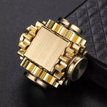 3D Gear Fidget Spinner R188 Gold Hand Cube, популярные корейские головоломки