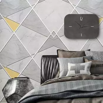 3D геометрические черные золотые полосы Обои для очистки и приклеивания Самоклеящаяся контактная бумага Съемные водонепроницаемые обои для ремонта мебели 45cm*200cm