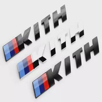 3d глянцевые матовые черные хромированные буквы для багажника автомобиля M Kith, эмблема, значок, логотип G20, клейкие буквы алфавита, наклейки, аксессуары kith Chrome