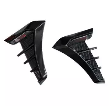 3D Глянцевый Черный Автомобильный Боковой Воздухозаборник на Крыле Вентиляционная Накладка Стикер Универсальный