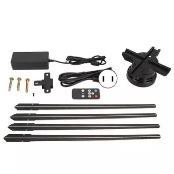 3D голографическая рекламная машина 1600P 4 листа 1024 светодиодных шарика диаметр 85 см голографический светодиодный вентилятор-проектор 100240 В вилка США US Plug