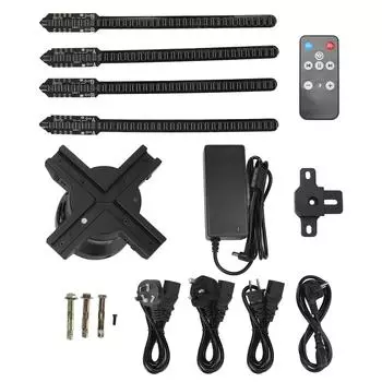 3D-голографическая рекламная машина 23,6 дюйма с 4 лопастями, светодиодный вентилятор для голограммы, 1600X720P, 720 светодиодных шариков AU Plug